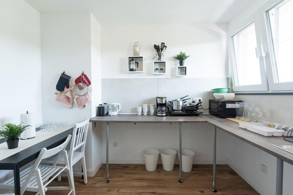 Nature Inspiration Apartment With Balcony & Grill Bbq In Duisburg Mitte Central Station 10 Mins & Big Tv With Photo Lights Екстер'єр фото